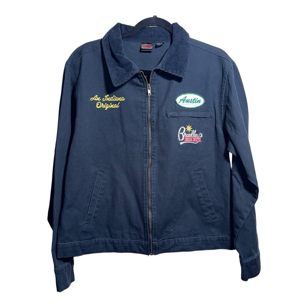 NEW Men's Stranger Things Bradley's Big‎ Buy Workwear Jacket Navy Medium